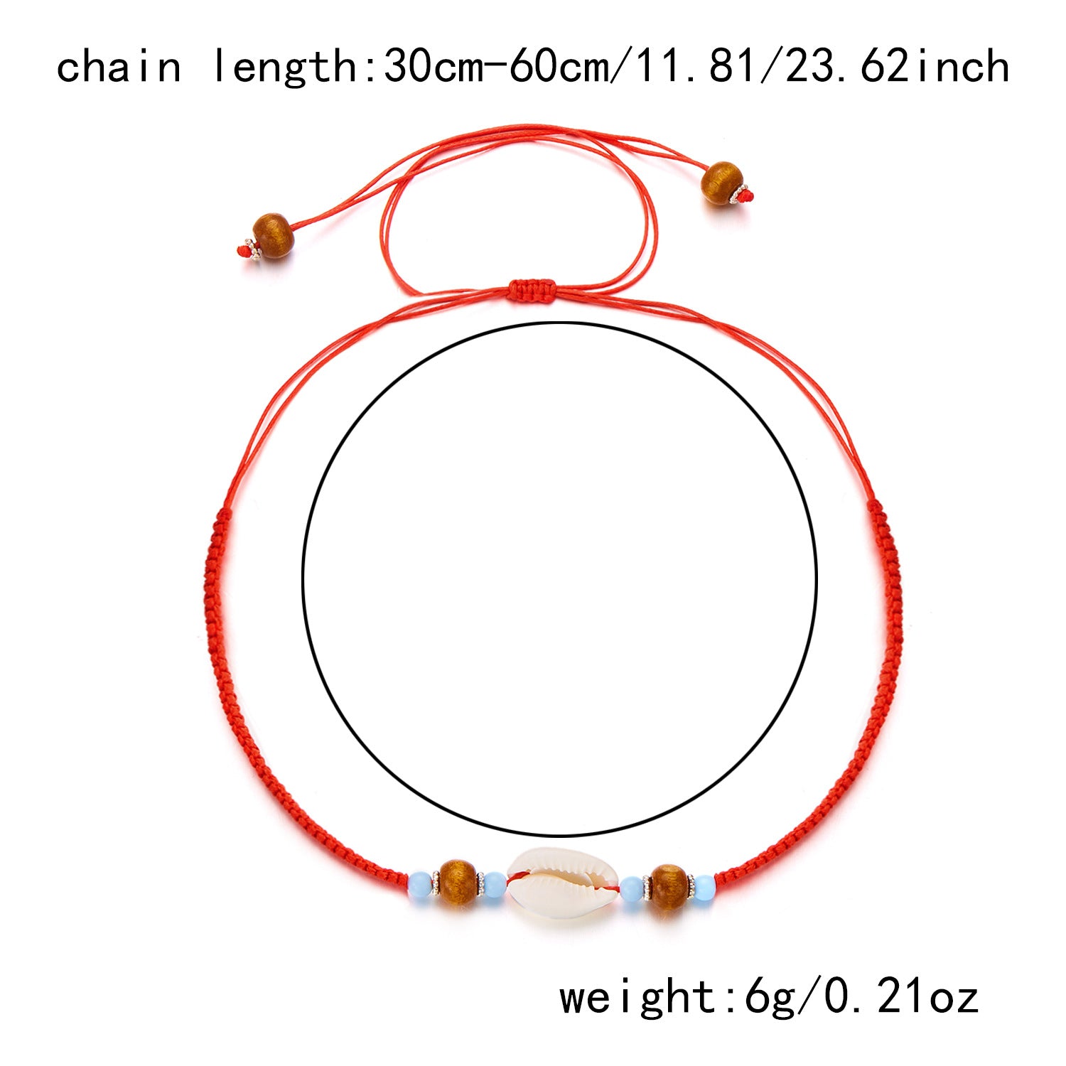 Wholesale Beachy Multicolor Braided Shell Necklace