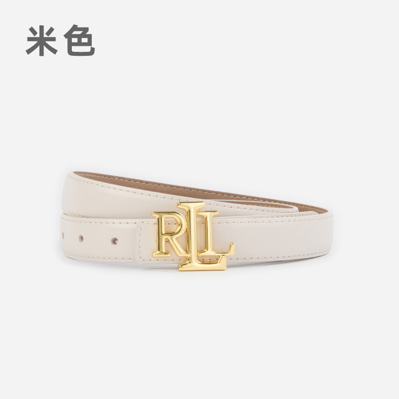 Wholesale Letter genuine leather women' s belt cowhide belt