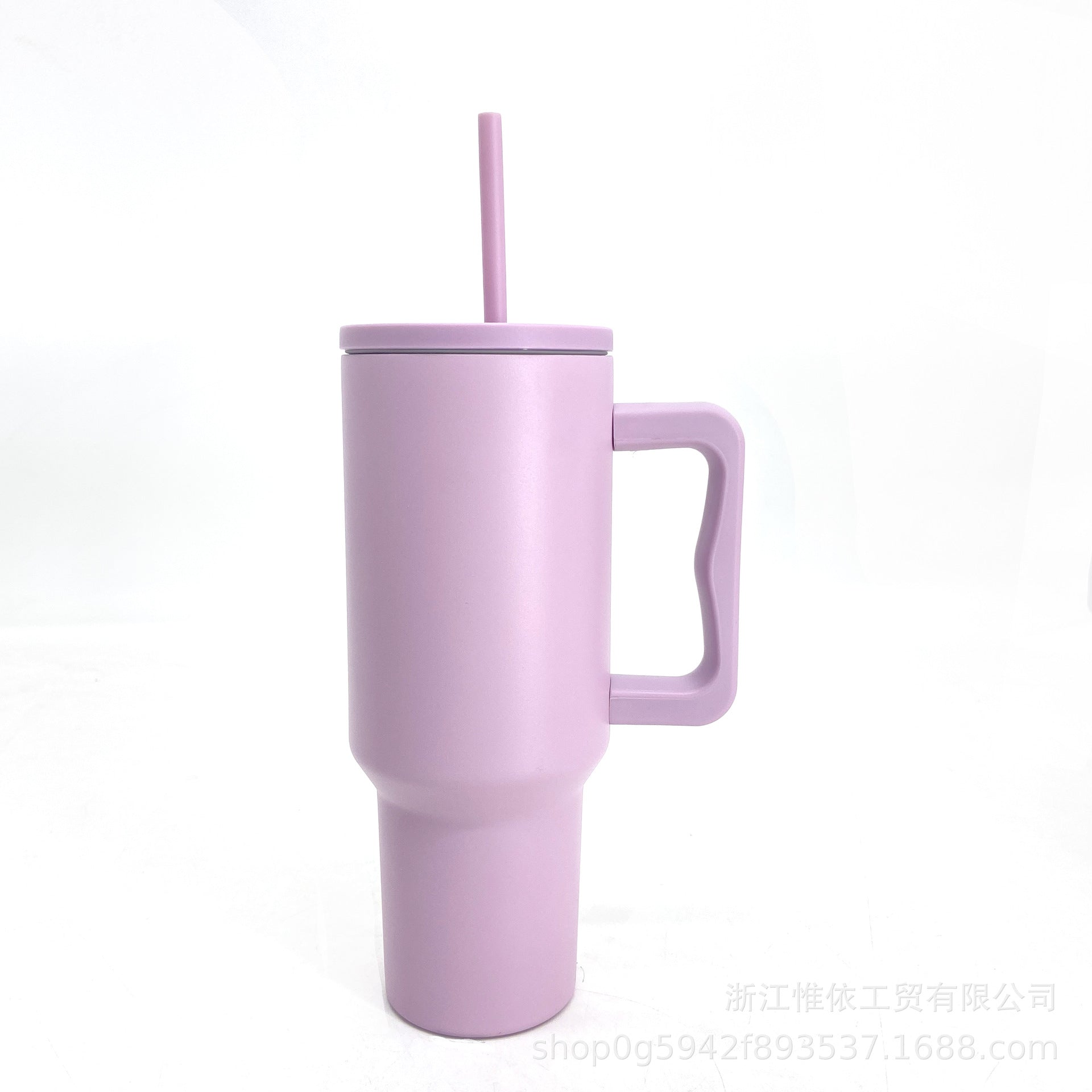 Wholesale 40oz Handle Car Cup Stainless Steel Straw Ice Cup Car Portable Thermos Cup