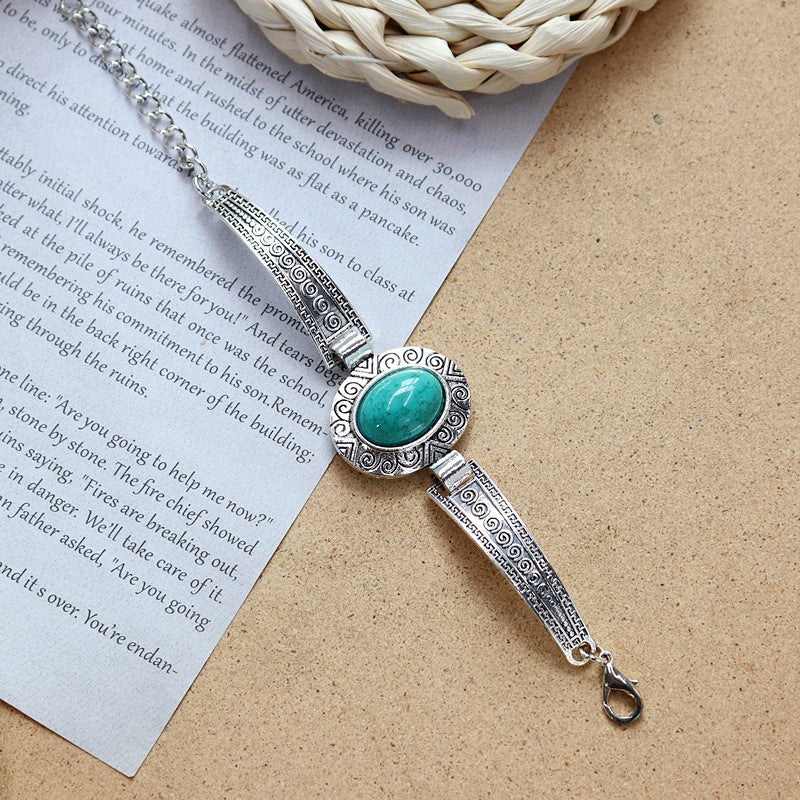 Wholesale Colored Stone All-match Simple Bracelet