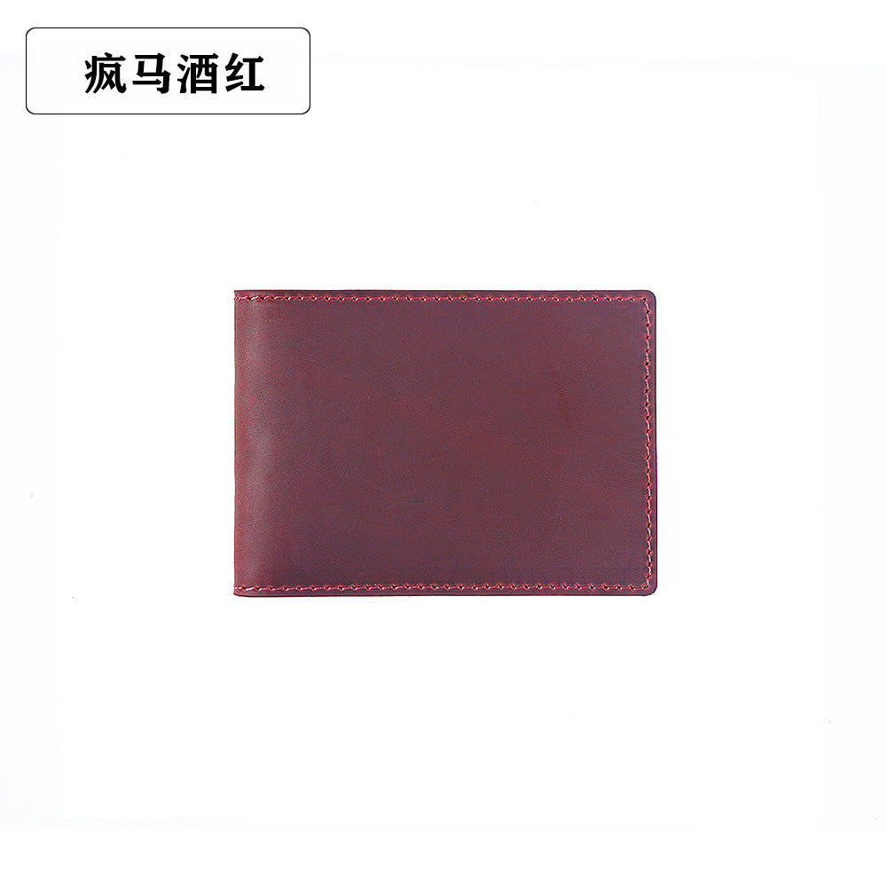 Wholesale Genuine Leather Vintage Driving License Holder Leather Case Coin Purse