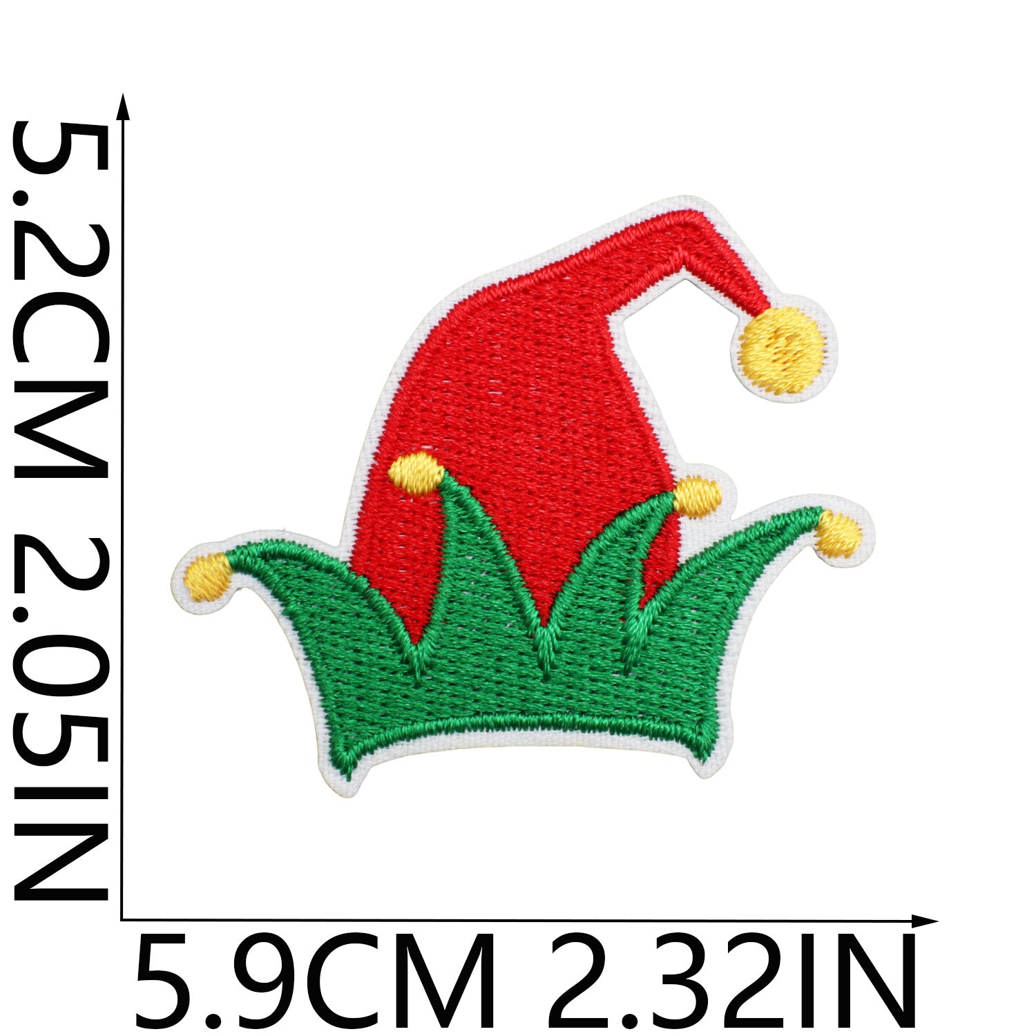Wholesale Polyester Iron On Christmas Embroidered Patches Bells Stars Cartoon Design For Clothing DIY