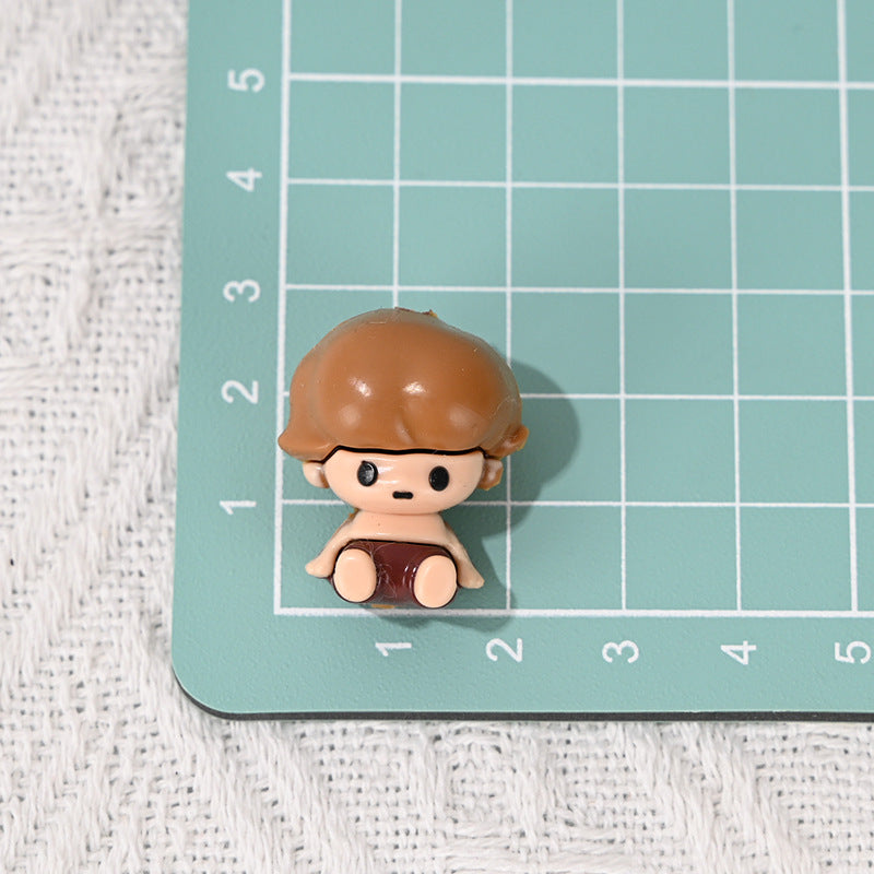 Wholesale 10pcs 3D Cartoon Character Sitting Pose Focal Beads OLY Exclusive