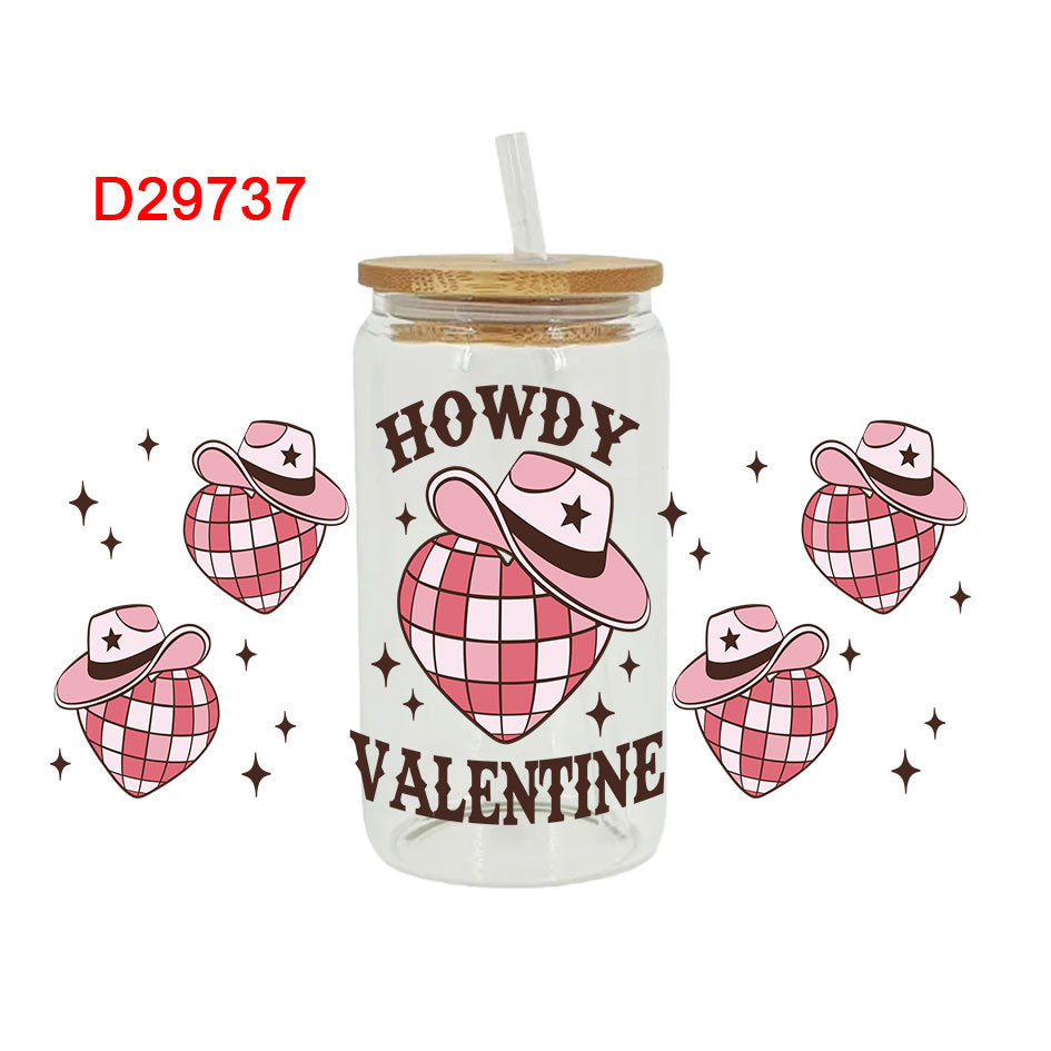 Wholesale Pink Western-style Cactus Series 16oz Cup UV DTF Wraps