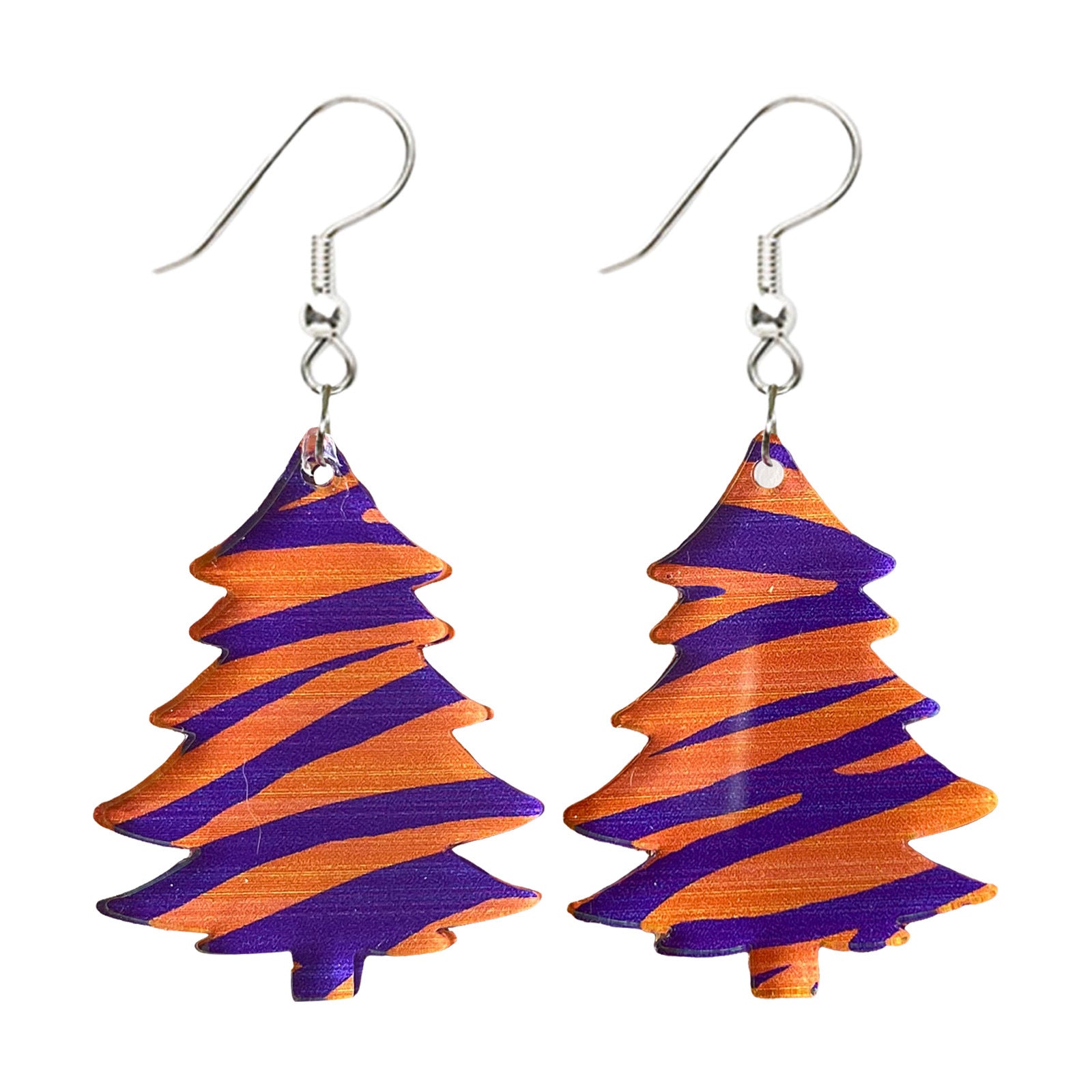 Wholesale Colorful Christmas Cow Pattern Christmas Earrings