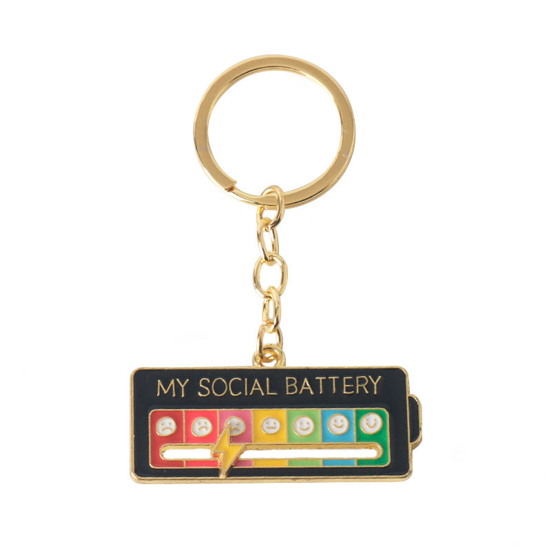 Wholesale My Social Power Alloy Keychain