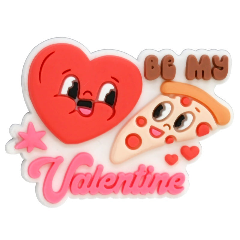 Wholesale Random 100pcs Valentine' s Day series diverse cartoon Croc Charms