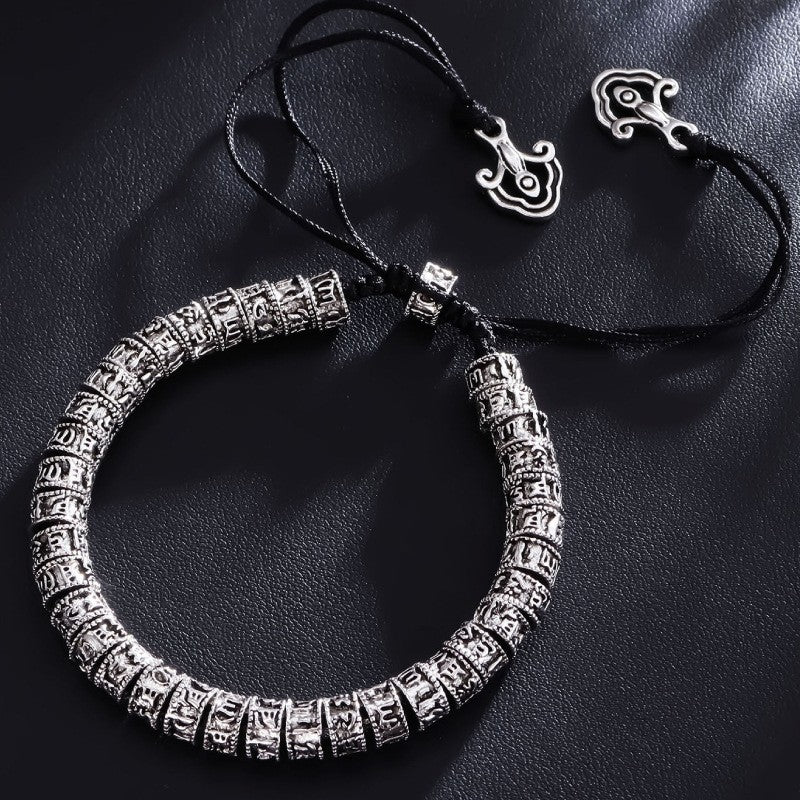 Wholesale Tibetan Six-word Mantra Hand-woven Coiled Bracelet