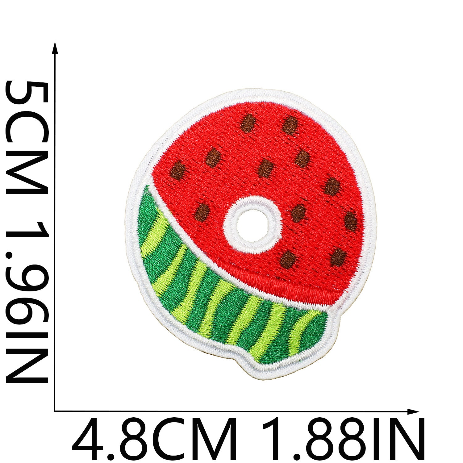 Wholesale Embroidered Watermelon Alphabet Patch Set 26 Letter Appliques For Clothing Bags And DIY Decoration