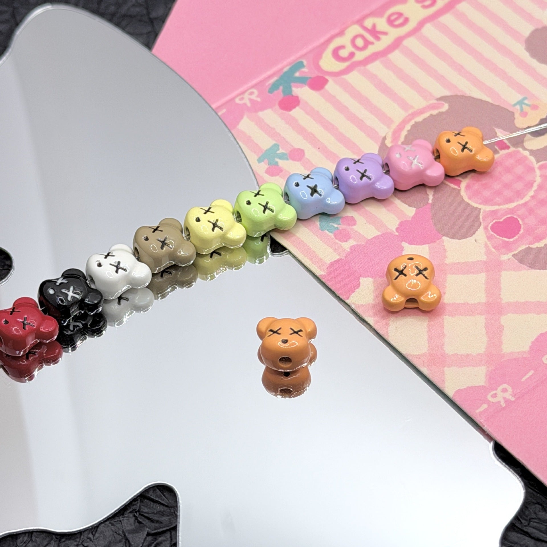 Wholesale 10pcs DIY Alloy  Cartoon  Beaded Accessories