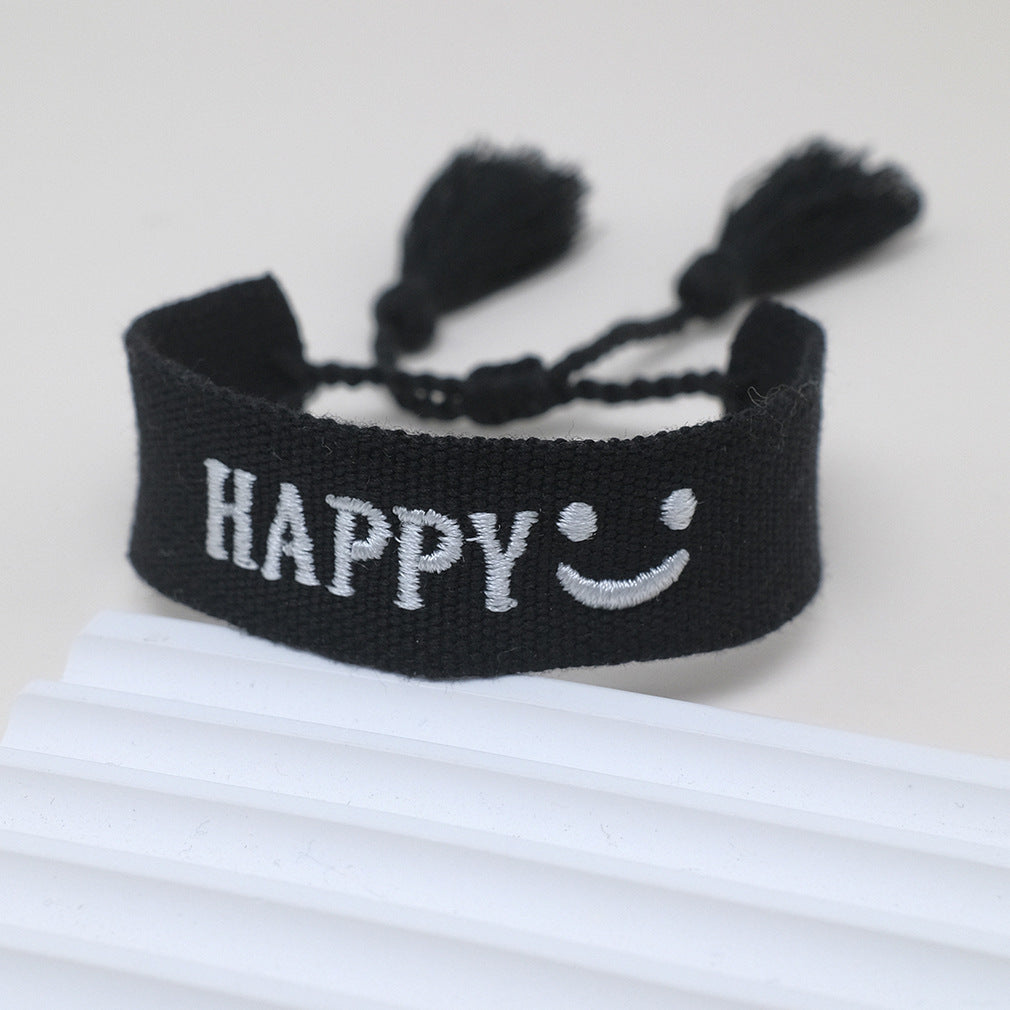 Wholesale Polyester Cord Braided Tassel Bracelets