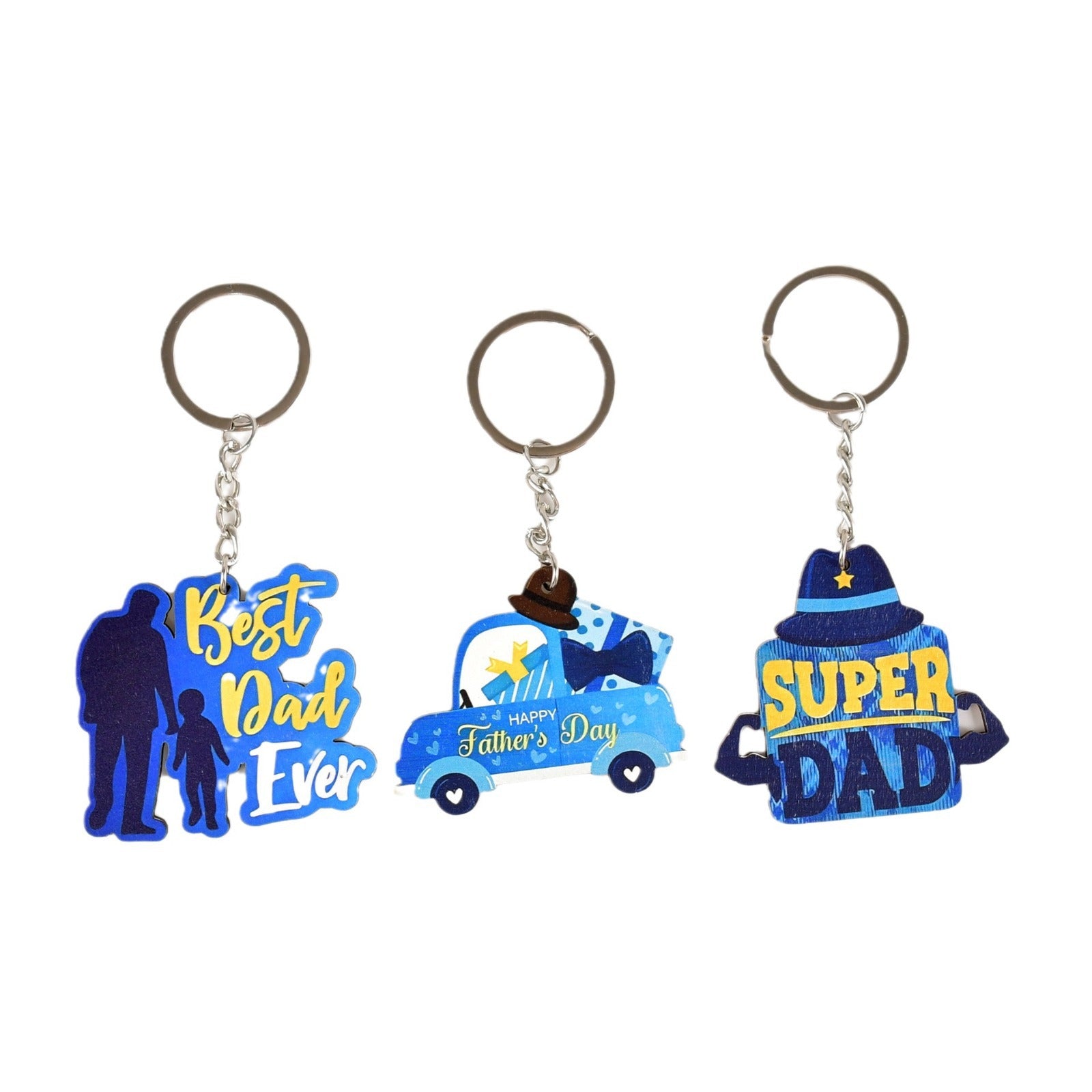 Wholesale Father's Day Birthday Gift English Letter Keychain