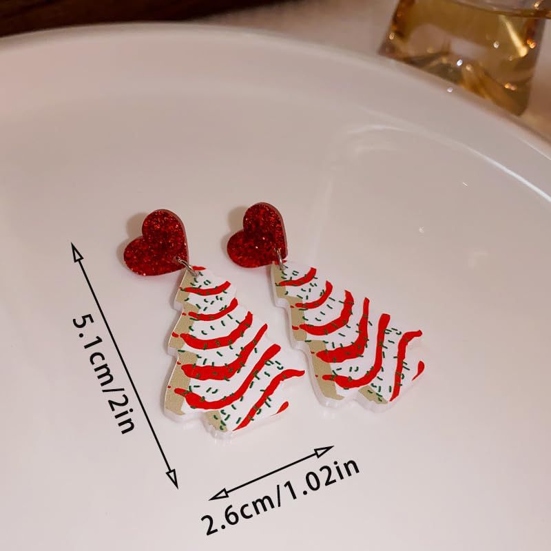 Wholesale Colorful Christmas Tree Earrings