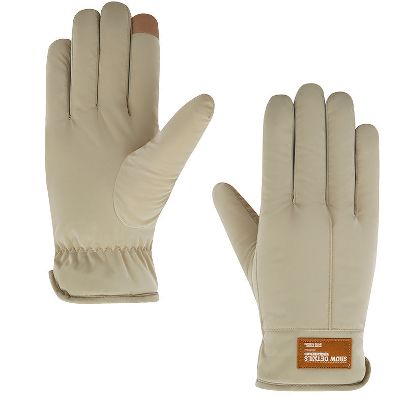 Wholesale Men's Winter Cloud Fleece Warm Cycling Reflective Waterproof Windproof Ski Gloves