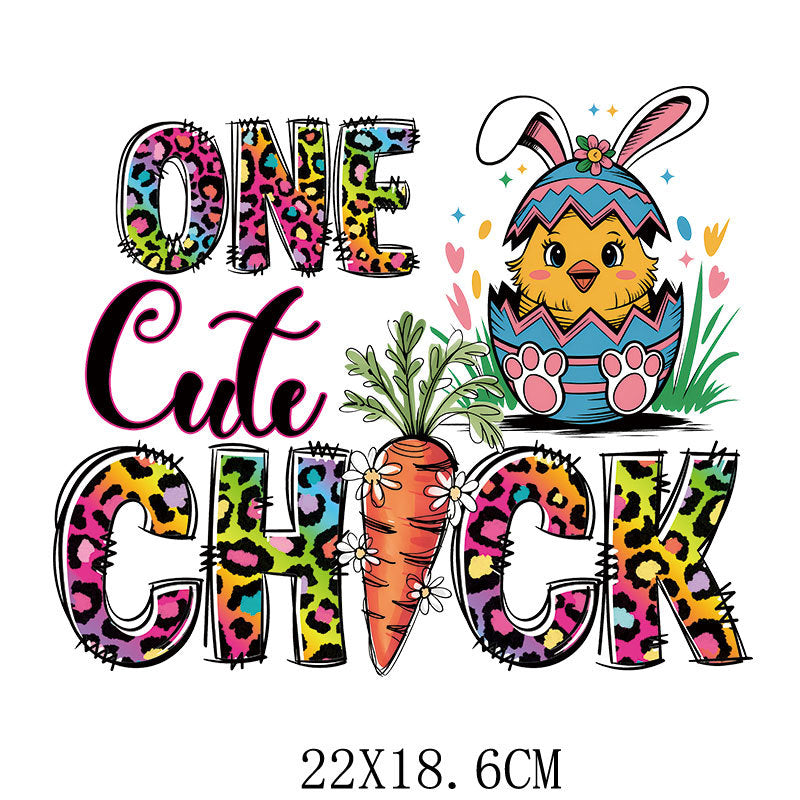 Wholesale 10pcs Easter Rabbit Radish UV DTF Ready to Press Transfers Wrap