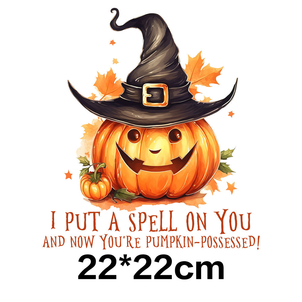 Wholesale 10pcs Pumpkin Witch Halloween UV DTF Ready to Press Transfers Wraps
