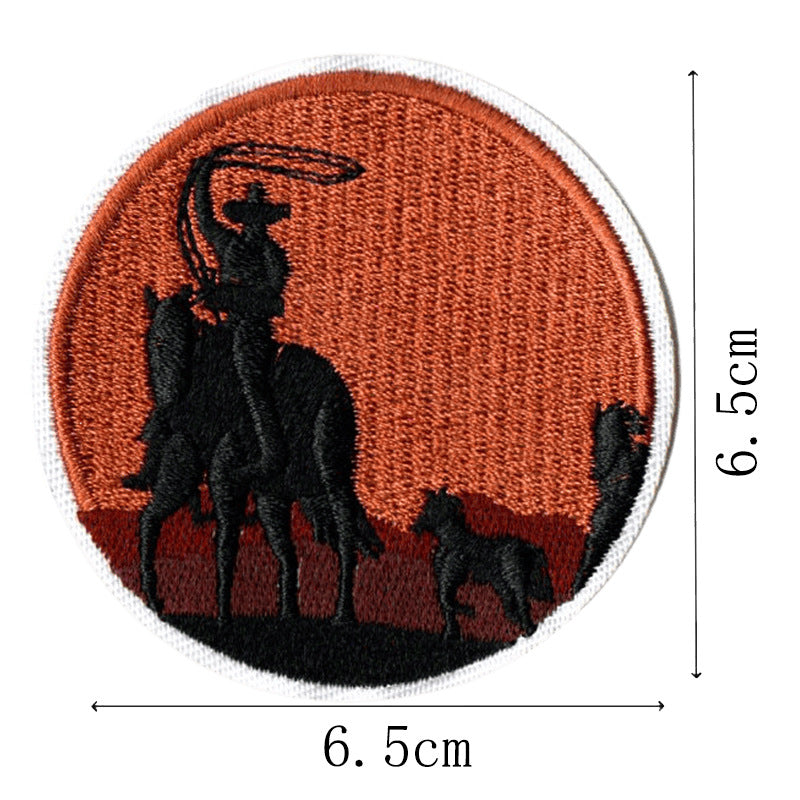 Wholesale Western Cowboy English Letter Embroidery DIY Patches