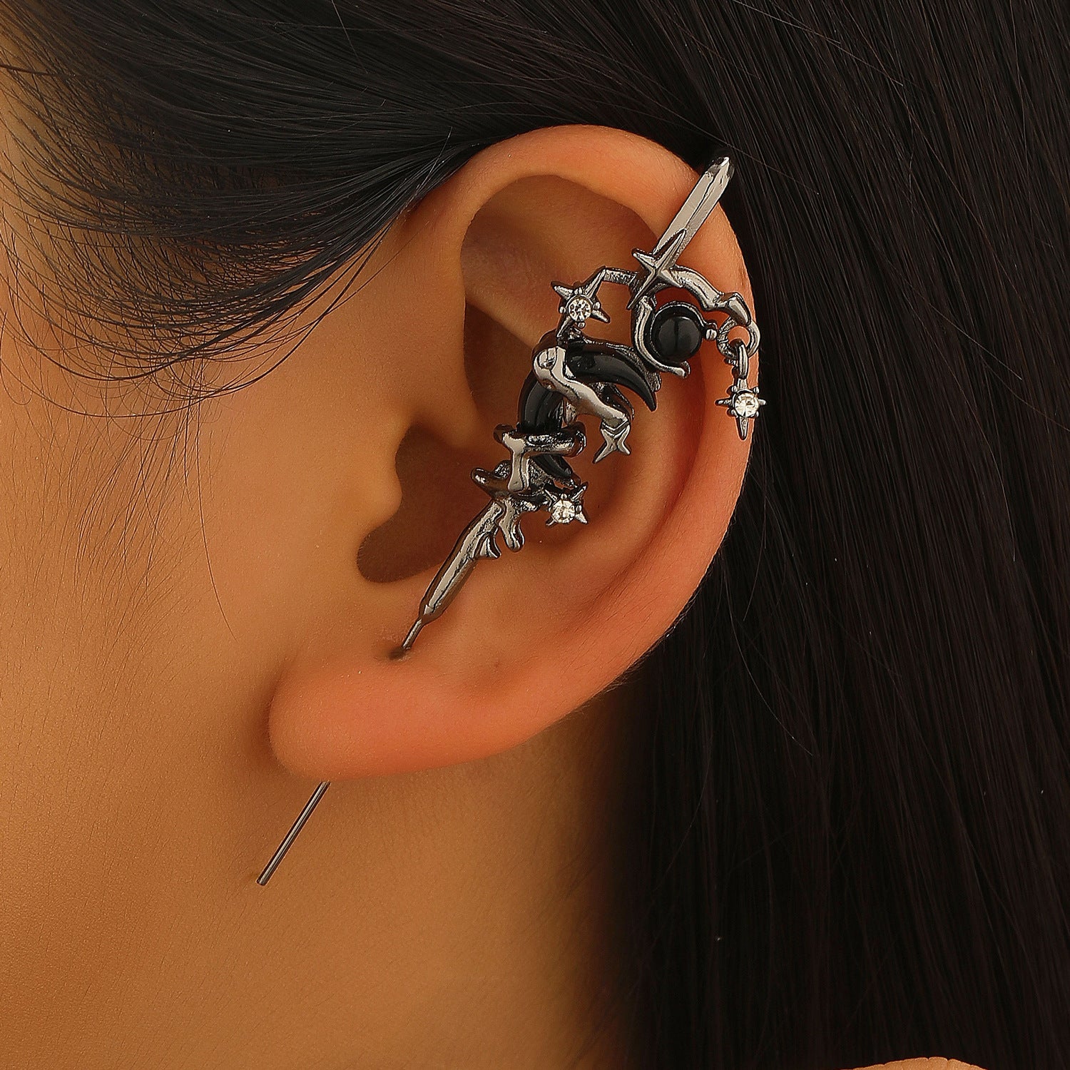 Wholesale Gothic Snake Ear Cuff Copper Electroplated Punk Earrings For Women Party Fashion Accessory OLY Exclusive