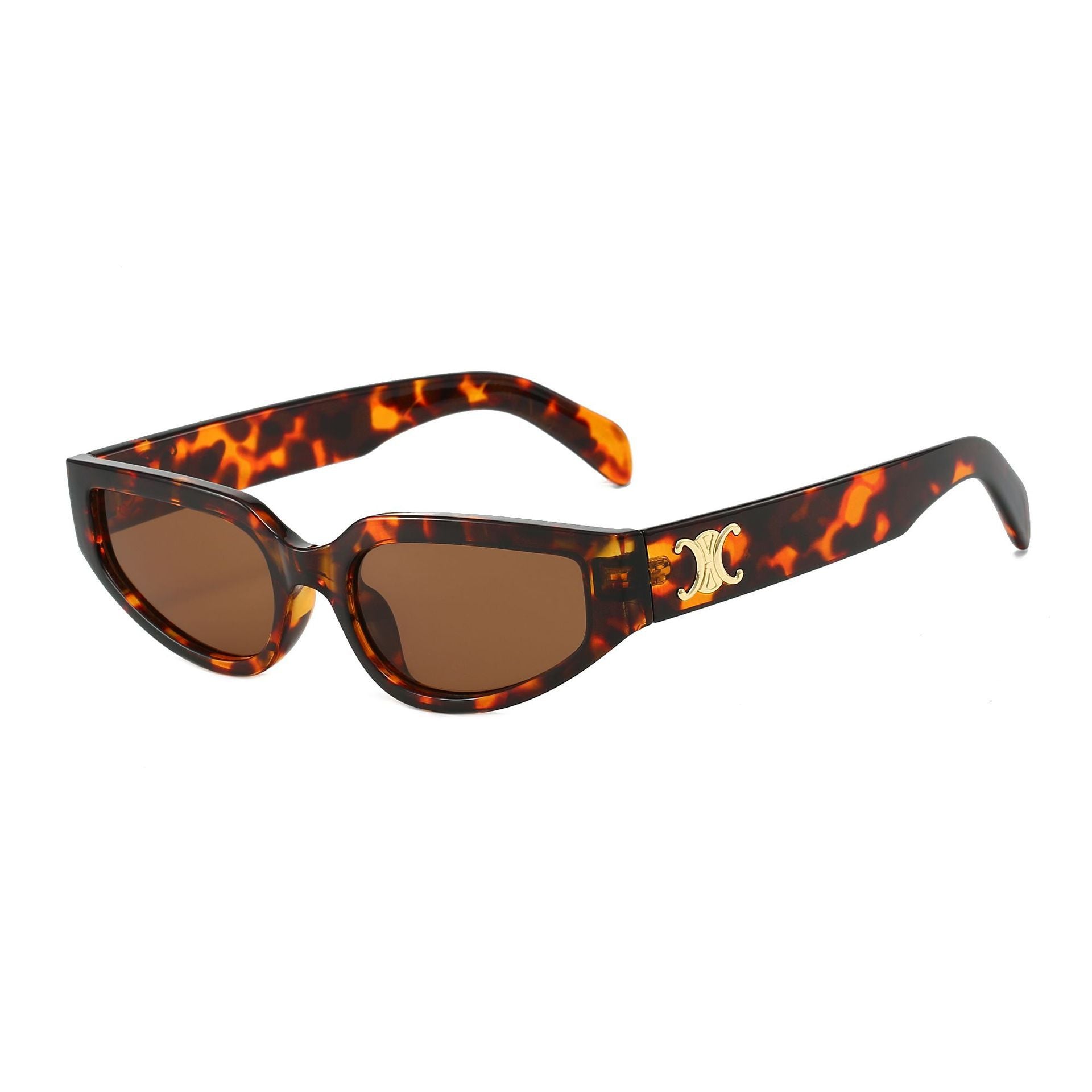 Wholesale Vintage Leopard Border Fashion Sunglasses