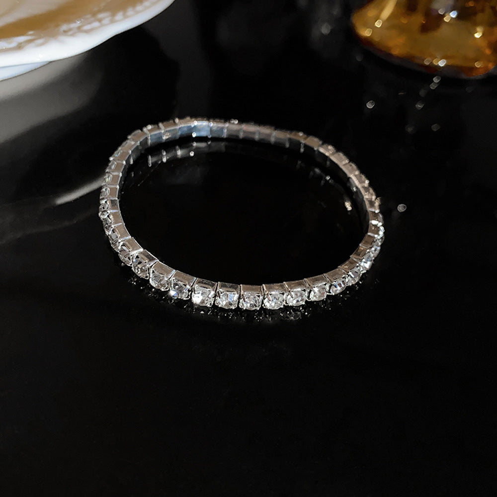 Wholesale Light Luxury Niche Exquisite High-end Pull-out Adjustable Zircon Bracelet