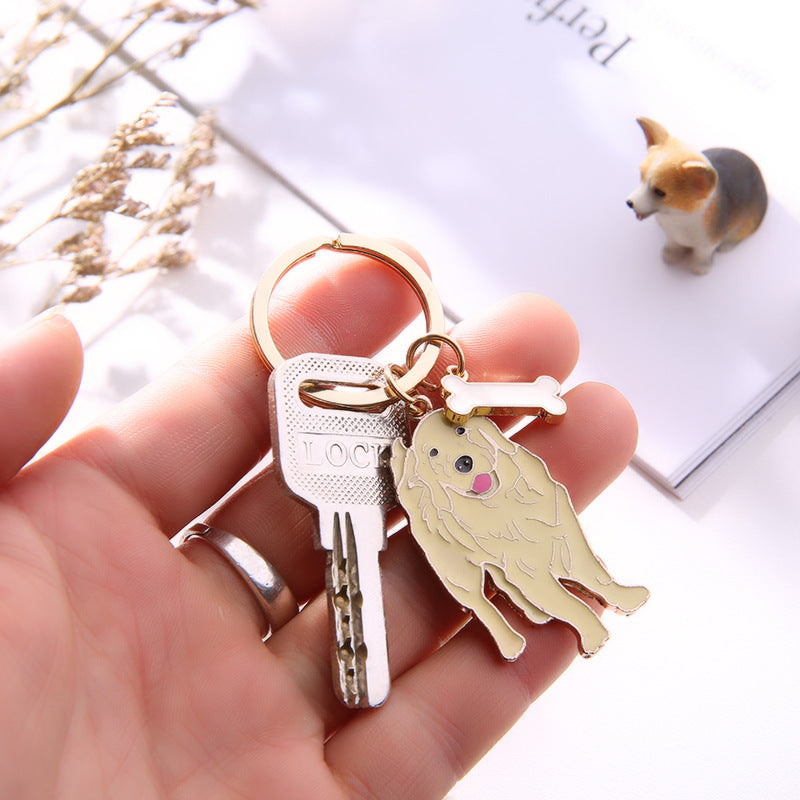 Wholesale Cute Pet Dog Metal Keychain