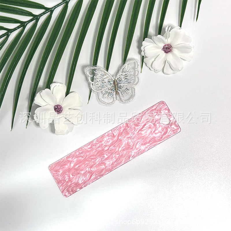 Wholesale 10pcs/pack water pattern board series acrylic bookmark DIY pendant