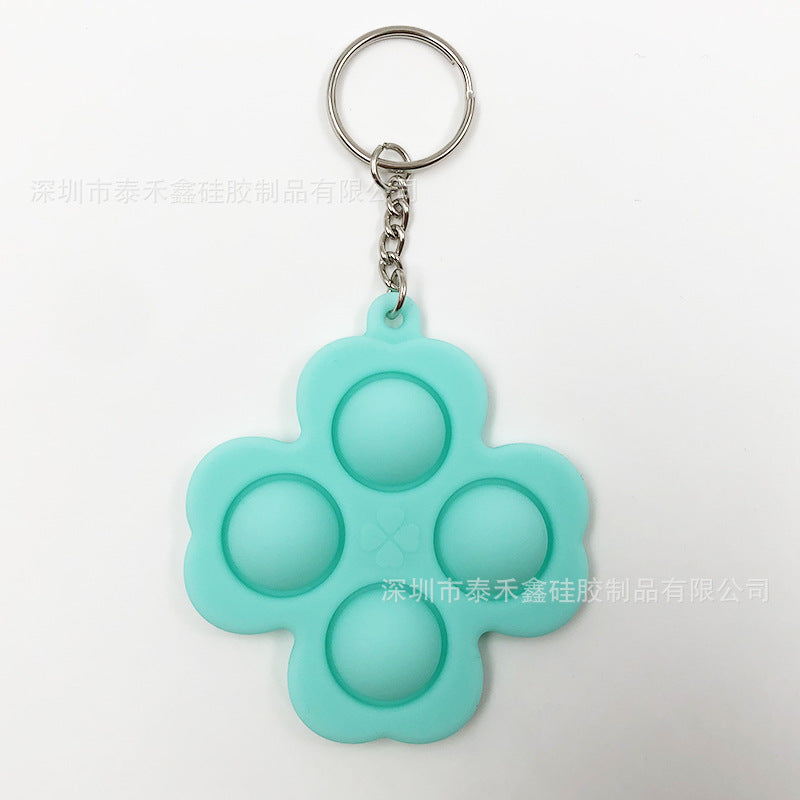 Wholesale Silicone Rodent Killer Keychain Finger Bubble Music Decompression Toys