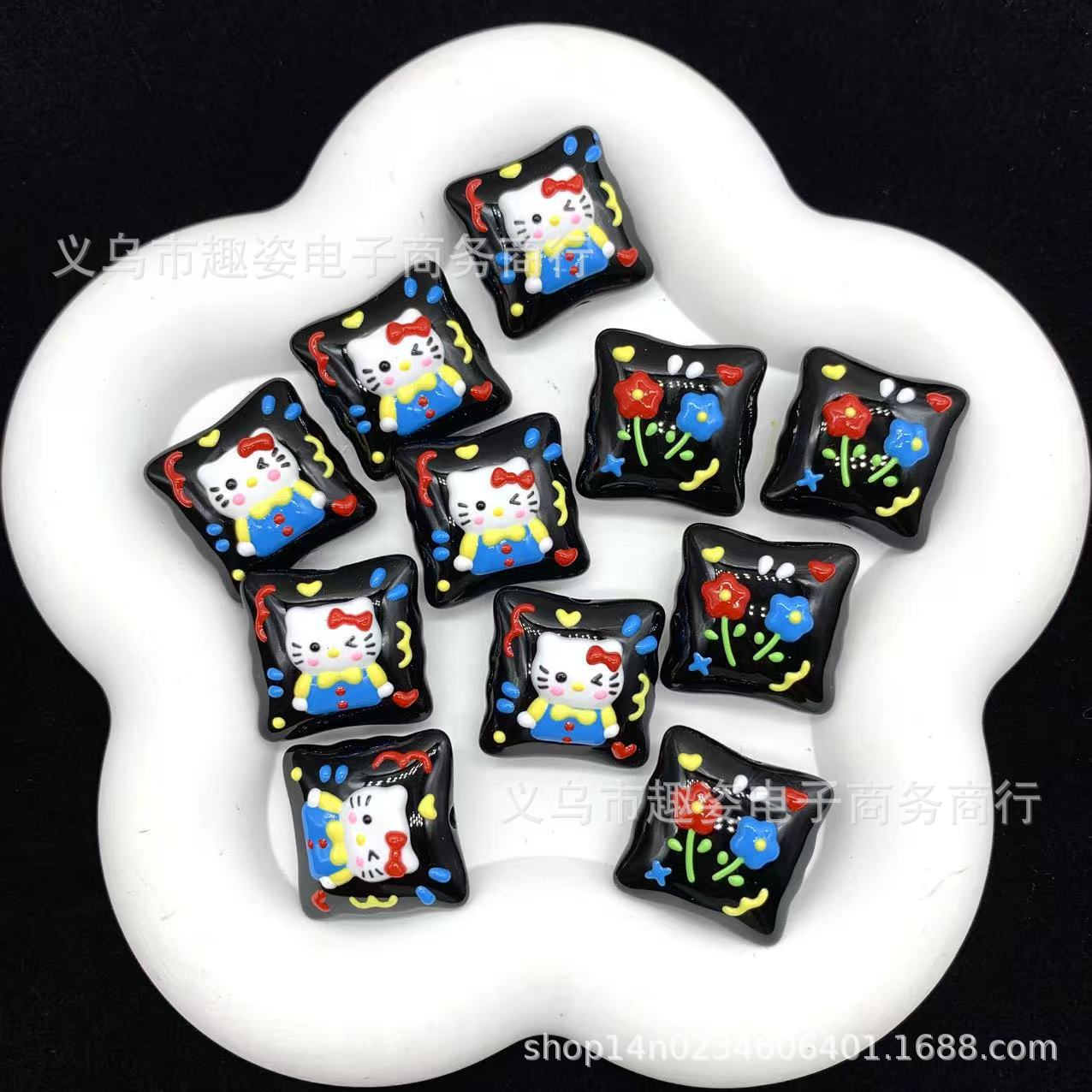 Wholesale 10pcs Cute cartoon throw pillow Acrylic Beads