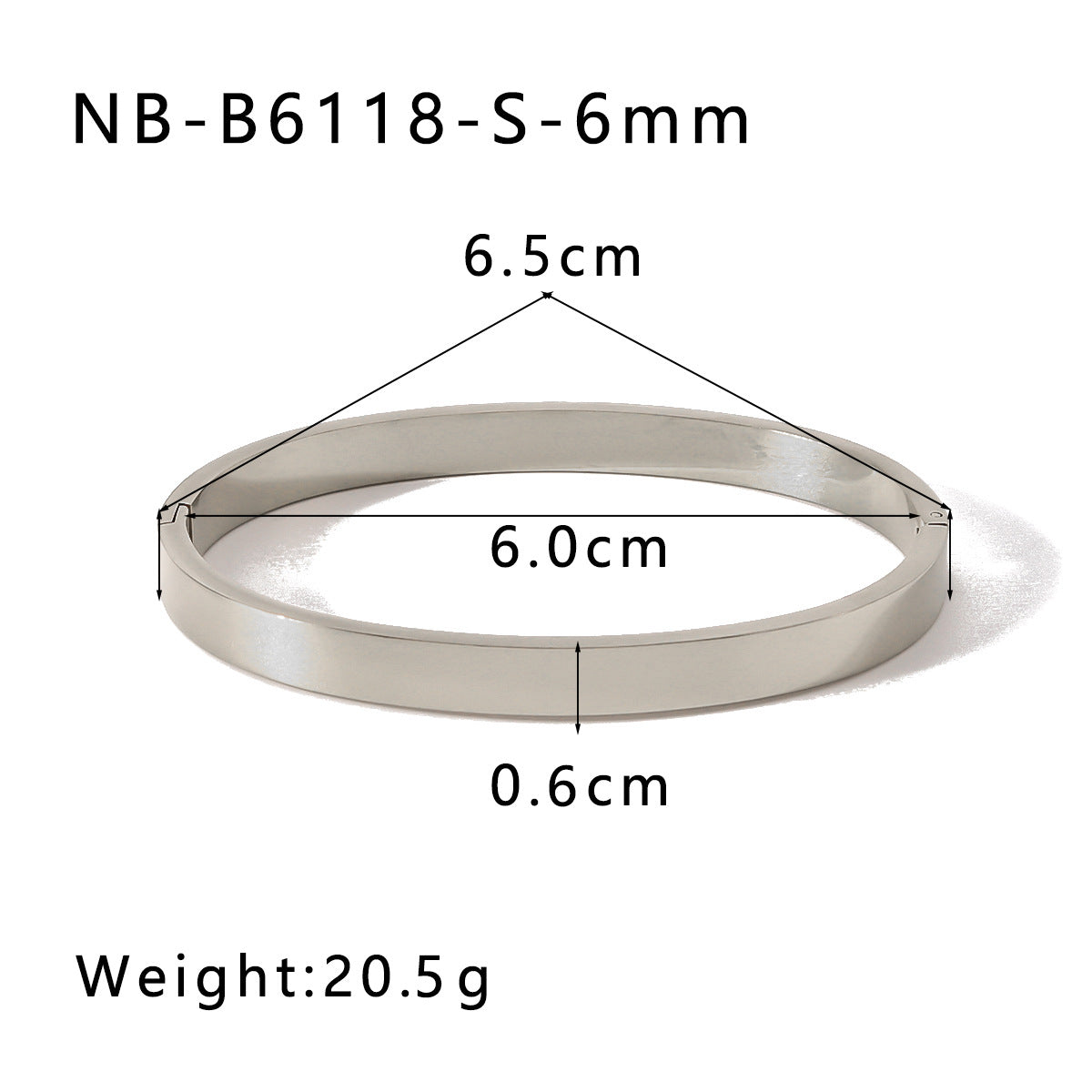 Wholesale Fashion Simple Vacuum Gold-plated Spherical Buckle Hand-polished Simple High-grade Plain Ring Bracelet