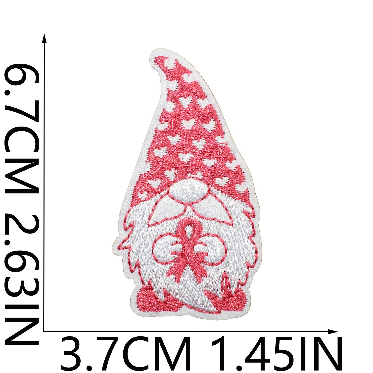 Wholesale Health Day Care for Women Pink Embroidery DIY Patches