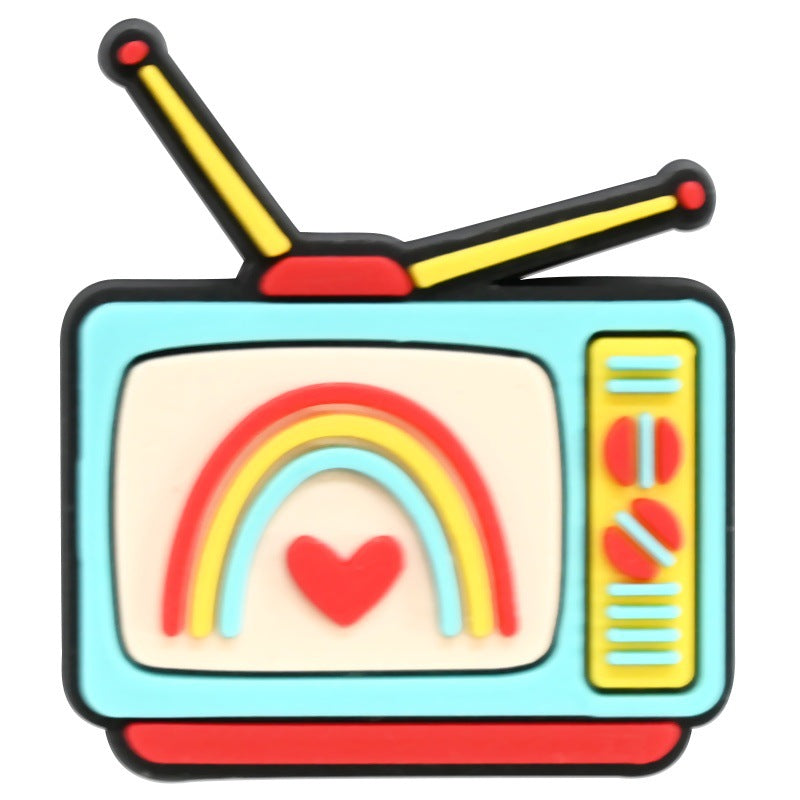 Wholesale Random 100pcs Valentine' s Day Series Blue Cartoon Croc Charms