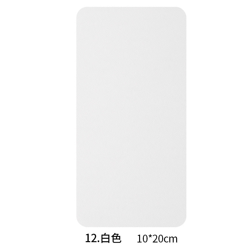 Wholesale Colorful rectangular random cut imitation denim patches