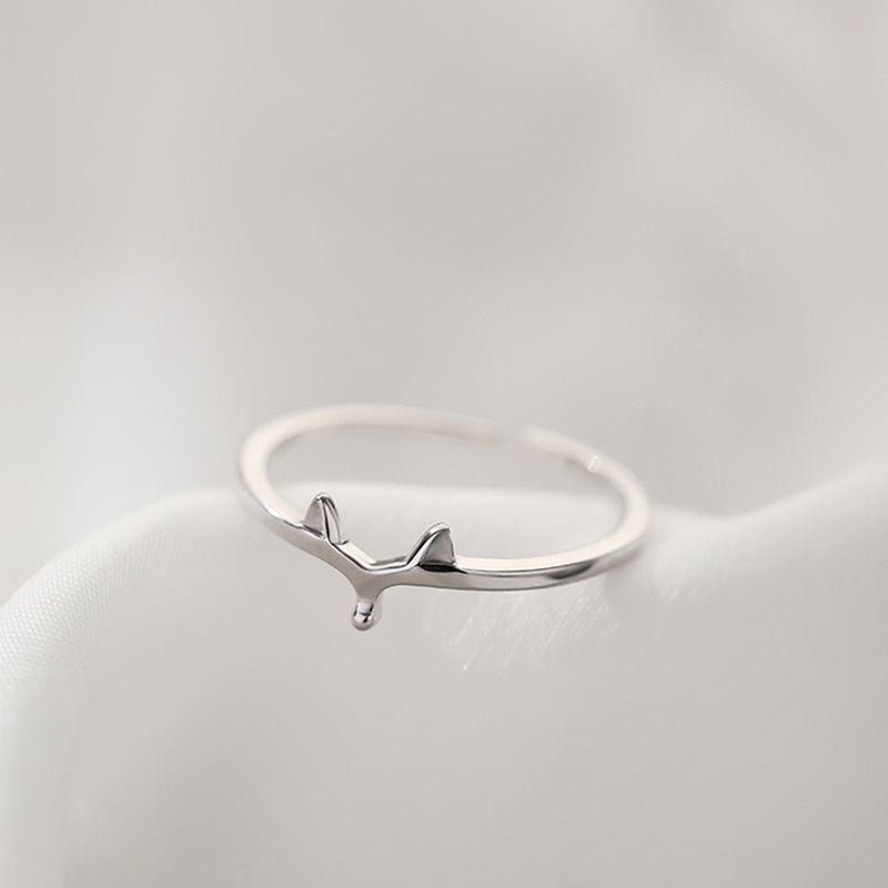 Wholesale 925 Sterling Silver Fox Open Ring