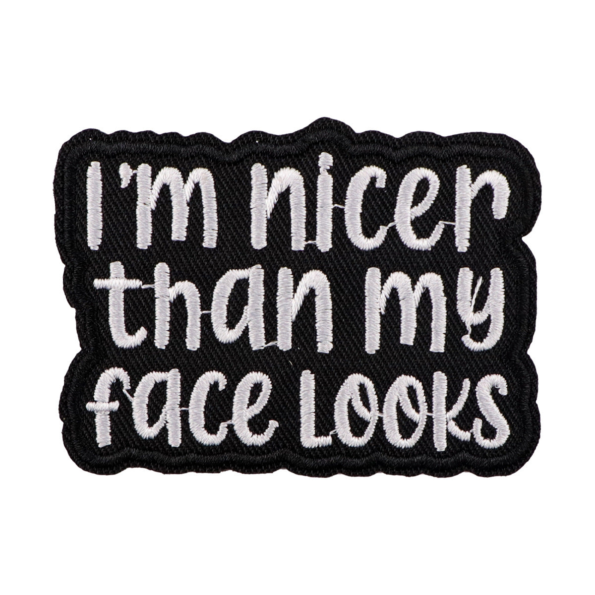 Wholesale 5pcs Black and White English Letter Quotations Embroider Cloth Patch