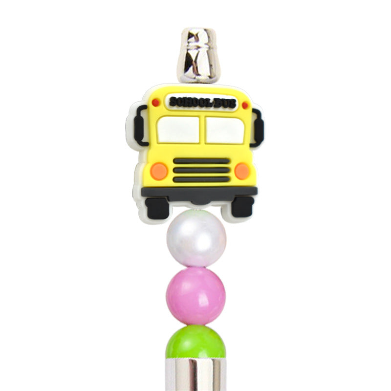 Wholesale Random 100pcs/pack DIY School Season Ballpoint Pen Beaded