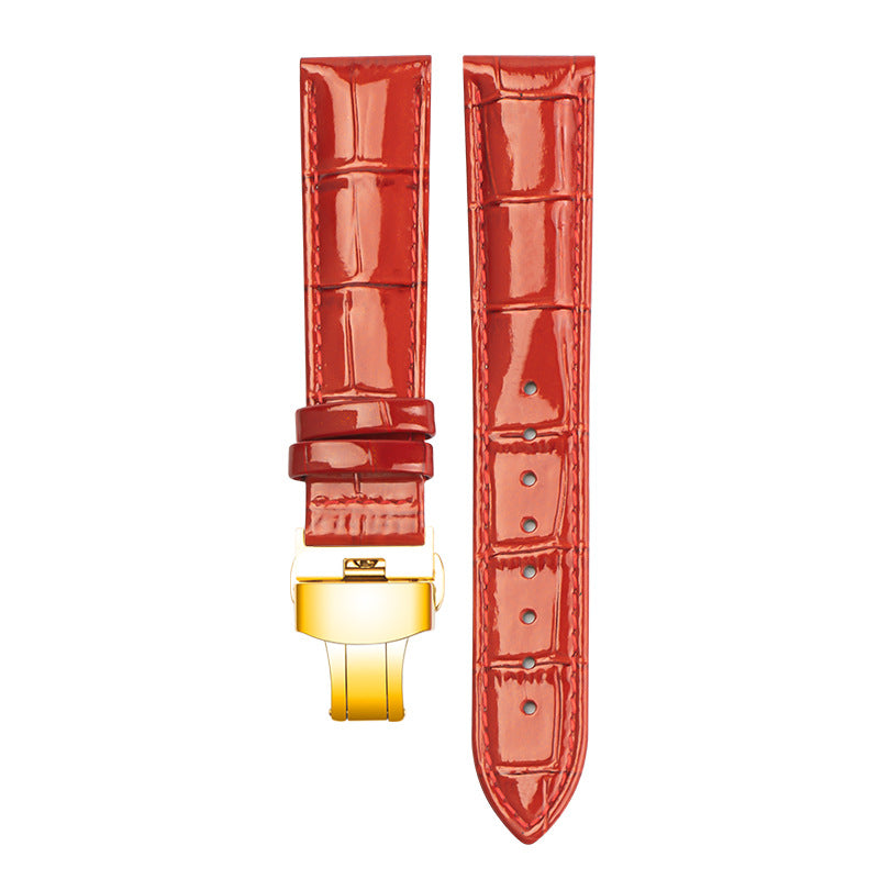 Wholesale Cowhide Lacquered and Glossy Watch Straps