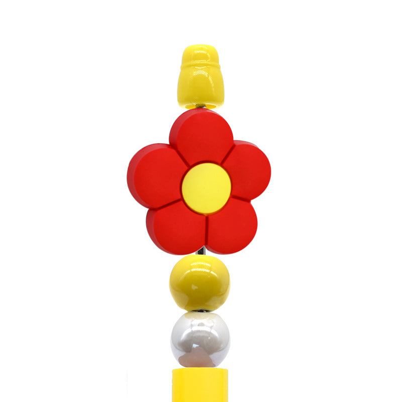 Wholesale Random 100pcs/pack  Cartoon Butterfly Flower Beads Focal Beads