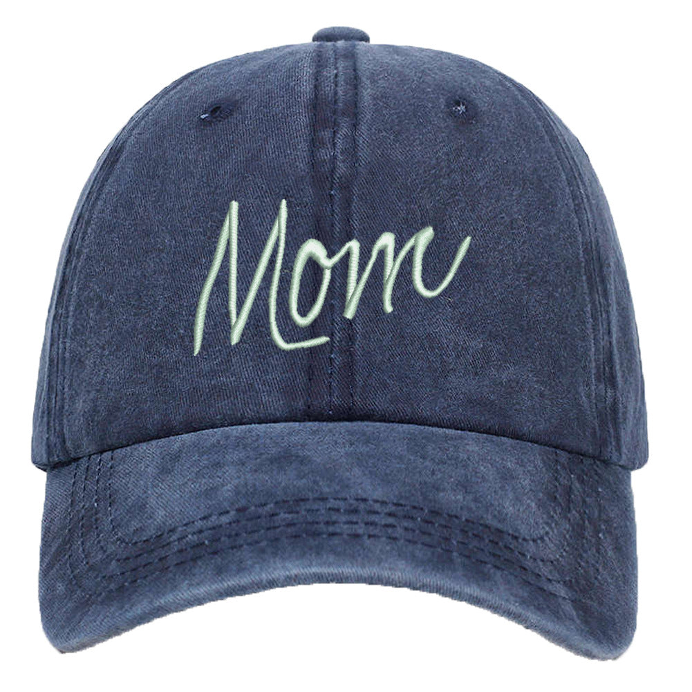 Wholesale Washed Cotton DAD MOM 3D Embroidered Baseball Cap