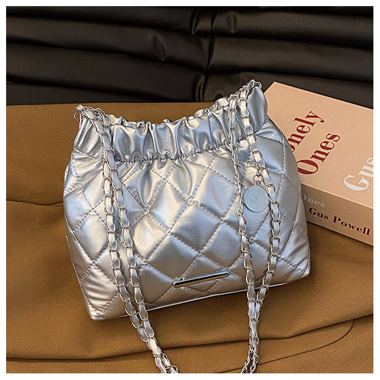 Wholesale Elegant Lingge PU Shoulder Bag