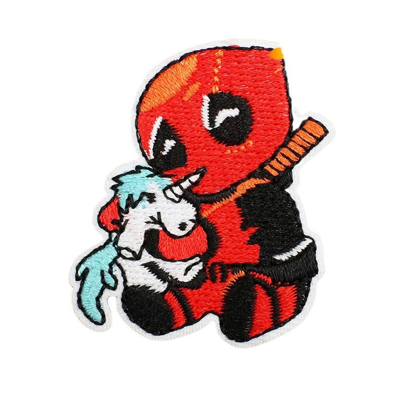 Wholesale Polyester Embroidered Ninja Cartoon Patch Iron On For Boys Clothing Casual DIY Decoration OLY Exclusive