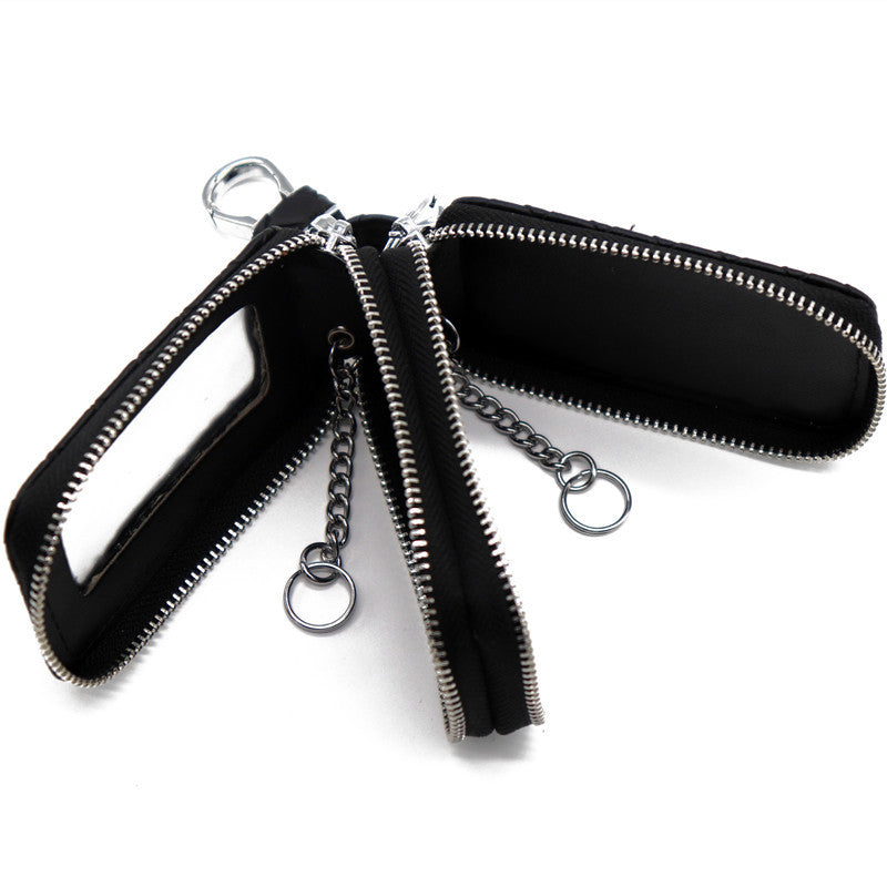 Wholesale Cowhide key storage bag coin purse home car key bag