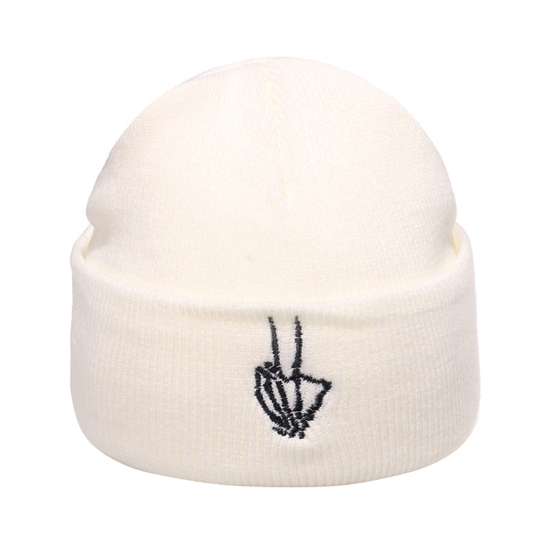 Wholesale Autumn and Winter Brimless Pullover Trend Hip-hop Warm Flame Knitted Hat