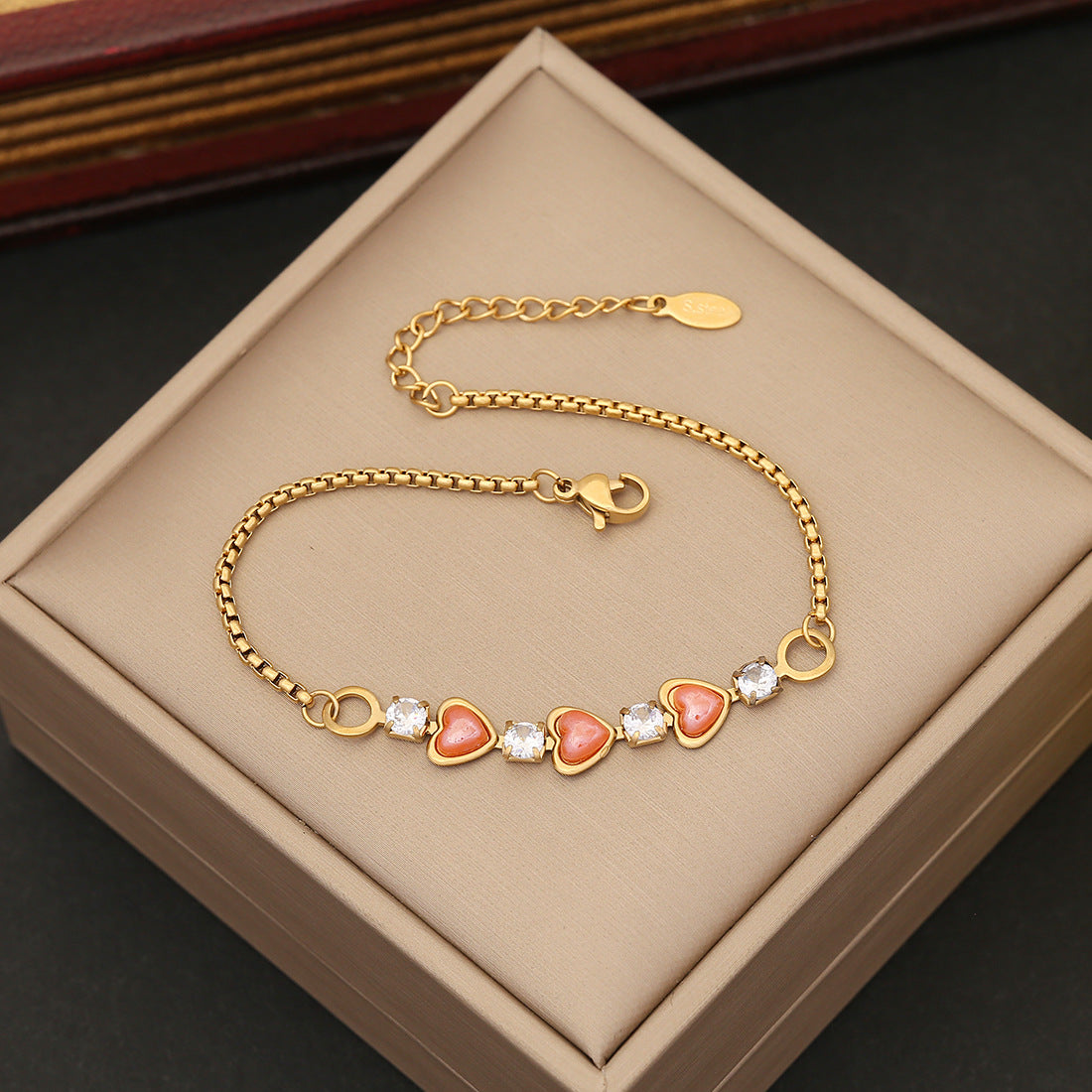 Wholesale Love Bracelet Full of Diamonds Stainless Steel Retro Bracelet