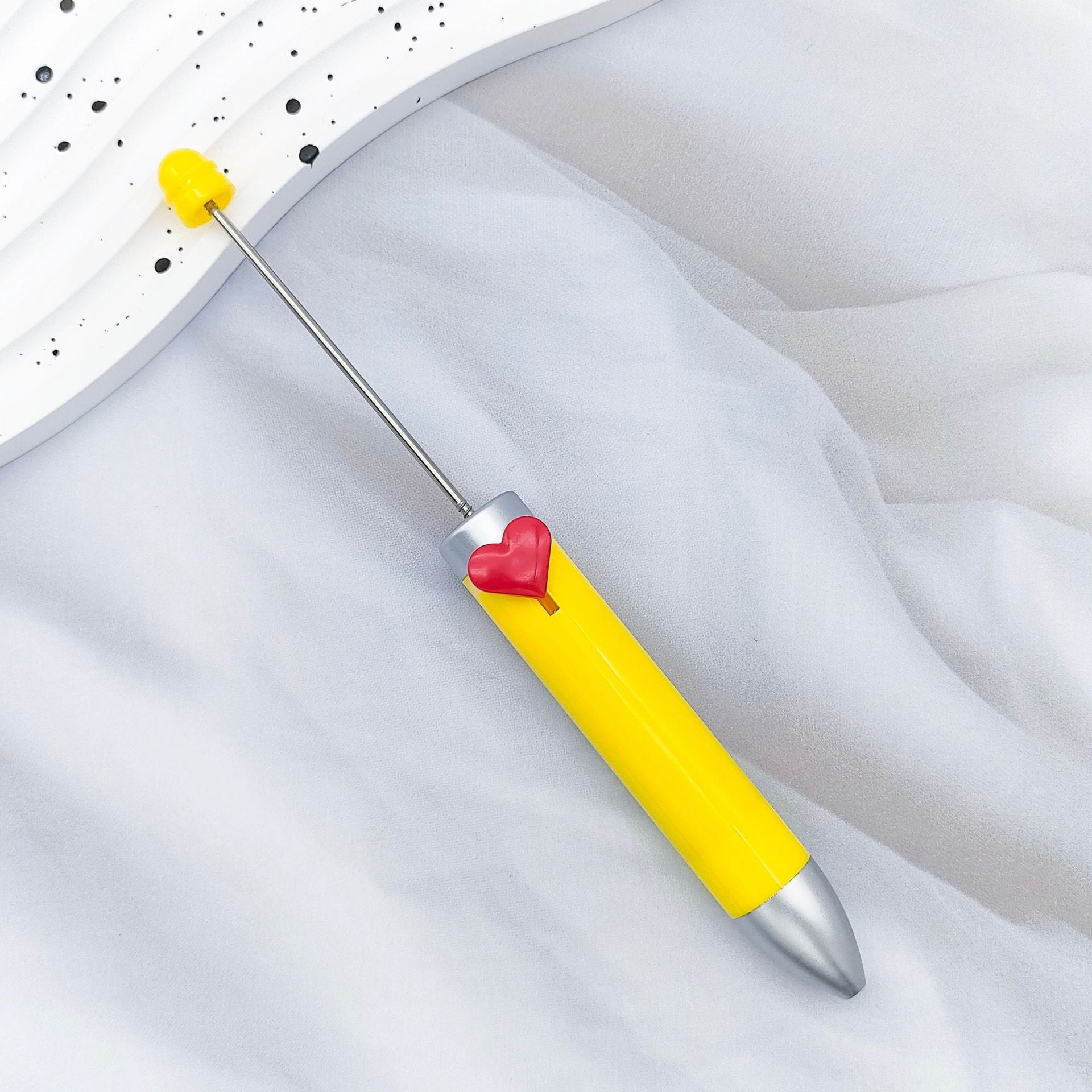 Wholesale 2pcs DIY Heart 7 Color Ballpoint Pen