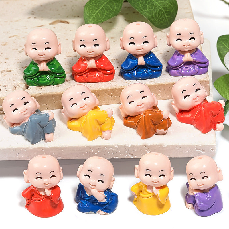 Wholesale 25pcs Cartoon Little Monk Beads with Holes Diy Accessories Beads