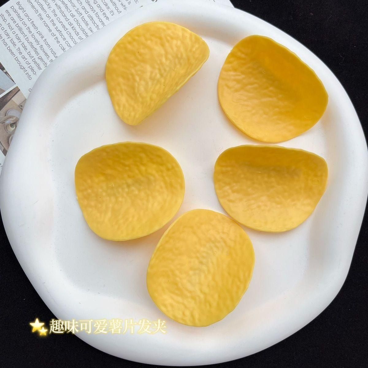 Wholesale 100pcs Creative Simulation Potato Chips Food Hairpin