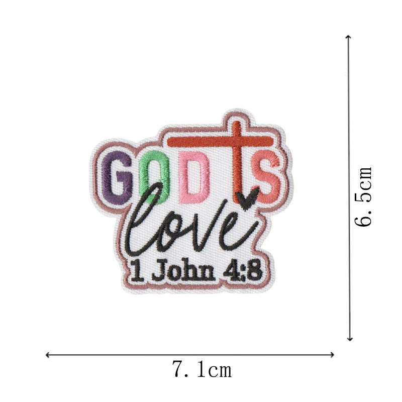 Wholesale  Bible Cloth Embroidery  DIY Patches