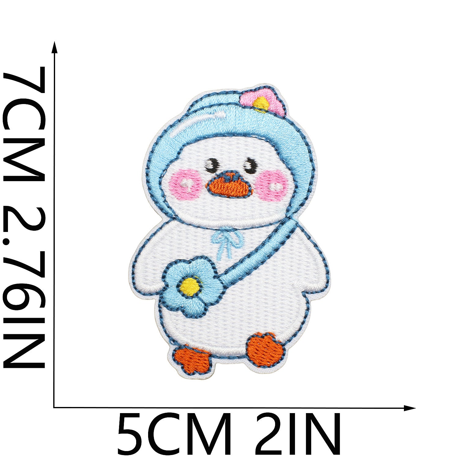 Wholesale Cute duck embroidered patch for children's clothes