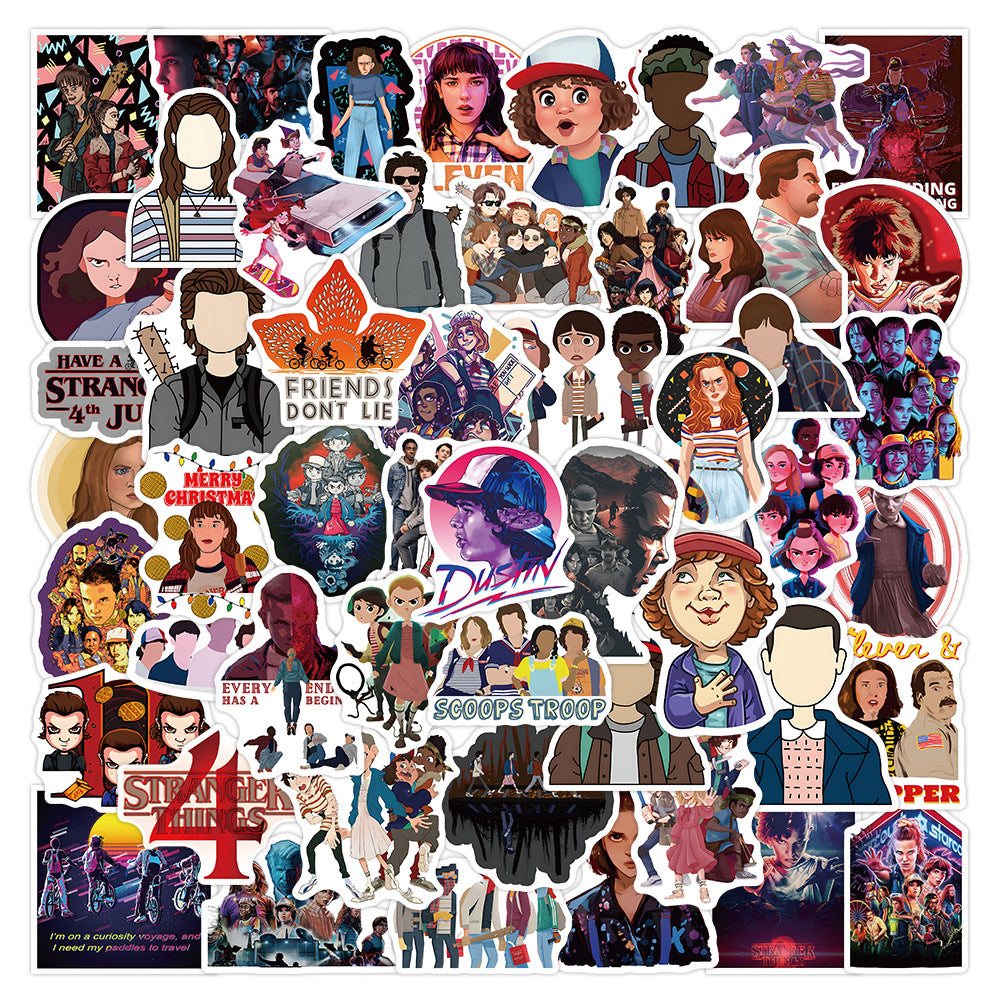 Wholesale 53pcs animal clothing paired with Waterproof Vinyl Stickers