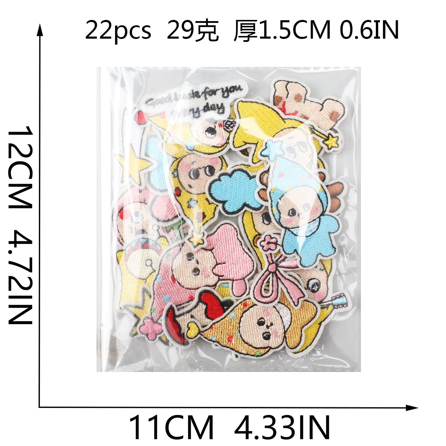 Wholesale Polyester Thread Embroidered Patch Cute Star People Bear Design Iron On DIY Decorative Accent For Clothing Bags Gift And Resale OLY Exclusive